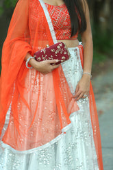 Maroon Bagicha Clutch Bag